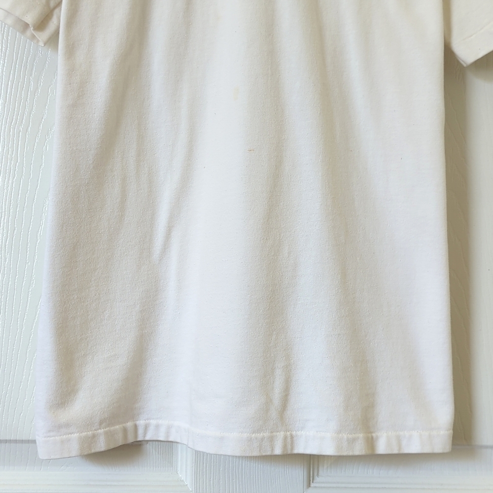 Hefty 90's Vintage Alaska Embroidered Short Sleeve Crewneck T-shirt White Large - Picture 6 of 10